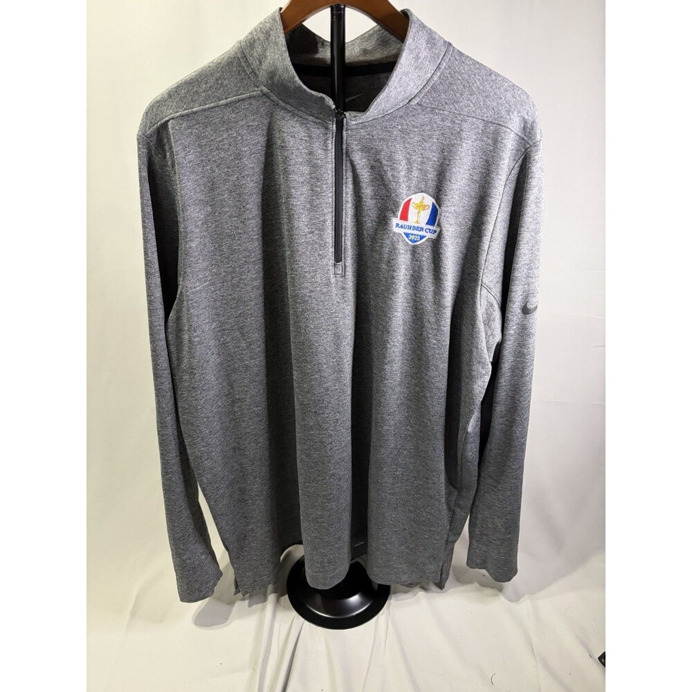 Nike Golf Rauhder 2023 Cup 1/4 Quarter Zip Pullover Sweater Men Size: XL Gray